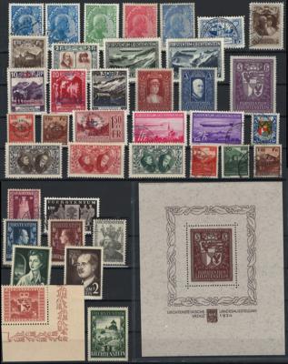 .gestempelt/*/** - Sammlung Liechtenstein ca. 1912/1963, - Briefmarken und Ansichtskarten