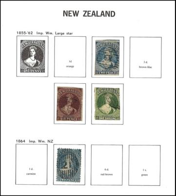 .gestempelt/*/** - Sammlung Neuseeland ca. 1855/1998, - Známky a pohlednice