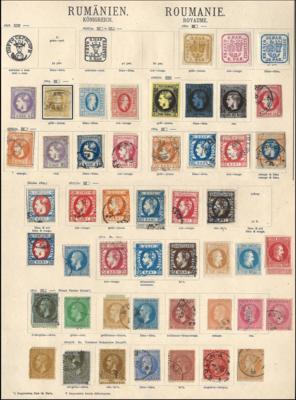 .gestempelt/*/(*) - Sammlung Rumänien ca. 1862/1940 mit ein wenig Bes. Ausg., - Známky a pohlednice