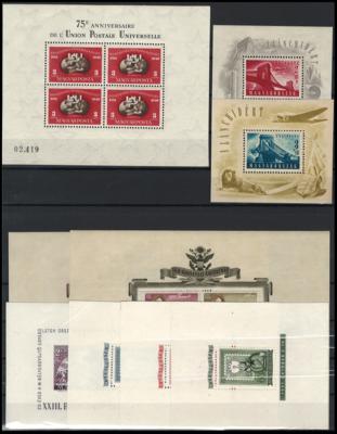 **/*/gestempelt - Sammlung Ungarn ca. 1945/1968 u.a. mit Bl. Nr. 18A**, - Francobolli e cartoline