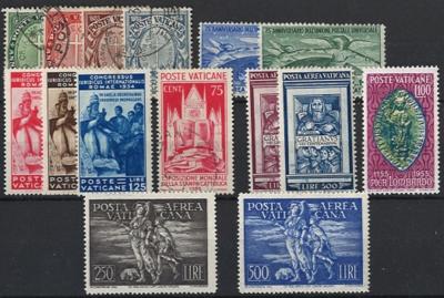 .gestempelt/*/** - Sammlung Vatikan ca.1929/1960, - Briefmarken und Ansichtskarten
