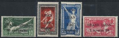 ** - Libanon 1924 Mi.22-25 (Olymp. Spiele Paris) postfrisch, - Známky a pohlednice