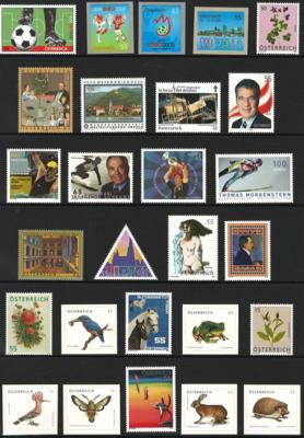 ** - Österr. Jahgang 1990/1997, - Stamps and postcards