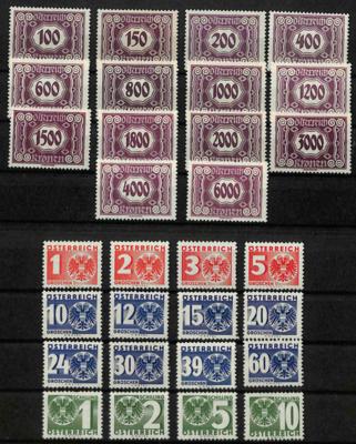 ** - Österr. Porto P118-31 (Porto - Briefmarken und Ansichtskarten