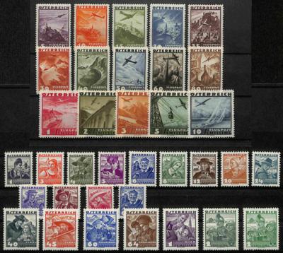 ** - Österreich 1934/35 Nr.567-85 (Volkstrachten) und - Známky a pohlednice