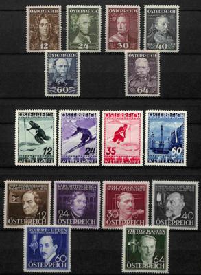 ** - Österreich 1935/36 Nr.617-22 (Heerführer), - Stamps and postcards