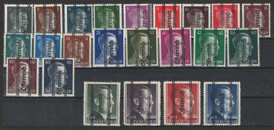 ** - Österreich 1945 Nr.674-96 I (Grazer Ausgabe) kpl., - Stamps and postcards