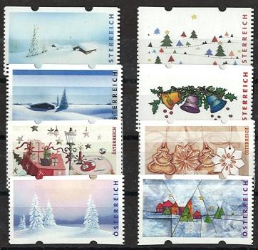 ** - Österreich ATM 8 verschiedene - Briefmarken und Ansichtskarten