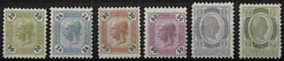 ** - Österreich Nr.63-68 (Freimarken - Stamps and postcards