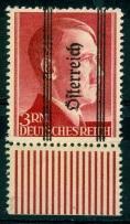 ** - Österreich Nr. 695 II Unterrandstück mit Plattenfehler "fettes ch", - Stamps and postcards