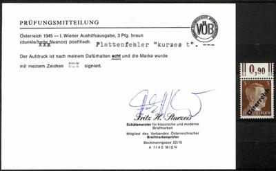 ** - Österreich Nr. IV dunkelbraun - Stamps and postcards