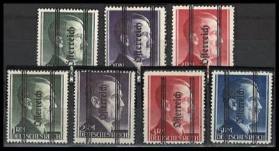 * - Österreich Partie Grazer Aushilfsausgabe bis zu 5 RM, - Briefmarken und Ansichtskarten