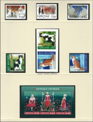 ** - Sammlung Färöer 1975/2011, - Stamps and postcards