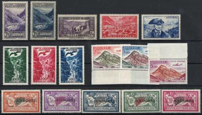 **/* - Sammlung Französisch Andorra ca. 1931/2011, - Briefmarken und Ansichtskarten