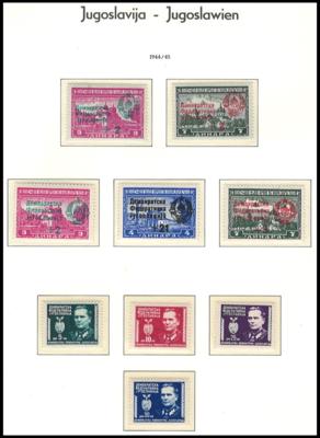 ** - Sammlung Jugosl. 1944/84 meist **, - Francobolli e cartoline