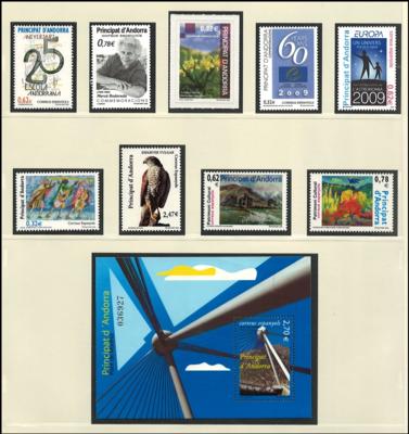 **/* - Sammlung Spanisch - Andorra ca. 1928/2011, - Stamps and postcards