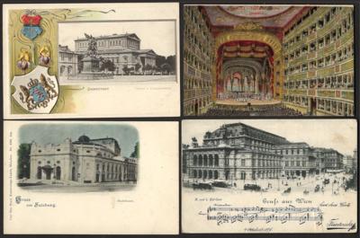 Poststück - Ausgesuchte Ansichtskarten Bayern, - Známky a pohlednice