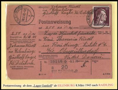 Poststück - Burgenlanbelege kompl. Postanweisungen - Briefmarken und Ansichtskarten