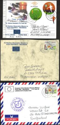 Poststück - EU Belege der Wahlbeobachtung - Stamps and postcards
