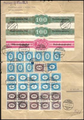 Poststück - Österr. 1949 - 2 Zustellgebühren - Známky a pohlednice