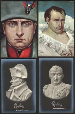 Poststück - Partie Motivkarten "Napoleon", - Francobolli e cartoline
