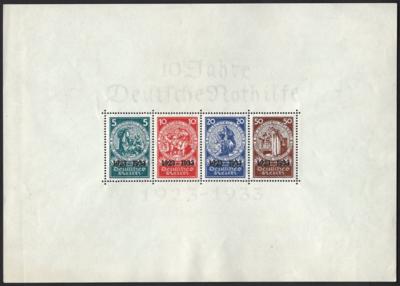 ** - Dt. Reich 1933 Nothilfe-Block Originalformat, - Briefmarken und Ansichtskarten