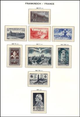 ** - Frankreich Sammlung 1945-1986 in - Briefmarken und Ansichtskarten