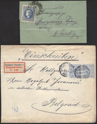 **/*/gestempelt/Poststück - Serbien, - Briefmarken und Ansichtskarten