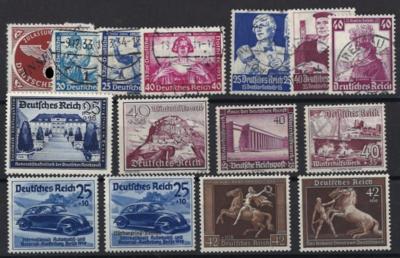 **/*/gestempelt/(*) - Sammlung D. reich ab 1872 sowie Dubl. div. Deutschland, - Stamps and postcards