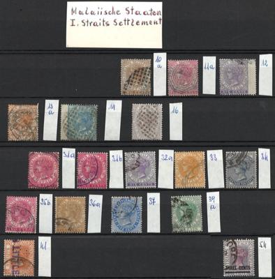 */gestempelt - Sammlung Malaysia, - Francobolli e cartoline