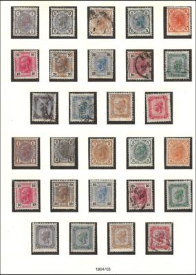 **/*/gestempelt - Sammlung Österr. ab 1850, - Stamps and postcards