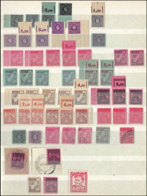 **/*/gestempelt - Sammlungen ab 1945 - AM-Zone - Stamps and postcards