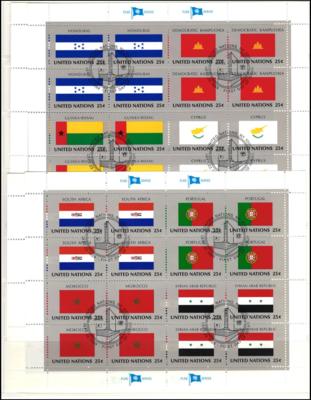 **/gestempelt - UN New York - Flaggen - Francobolli e cartoline