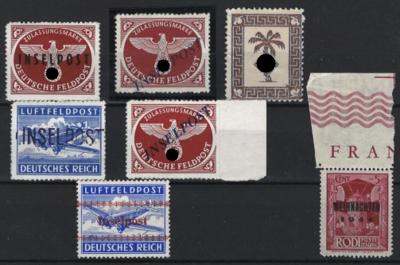 */** - Kl. Partie D. Feldpost WK II, - Stamps and postcards