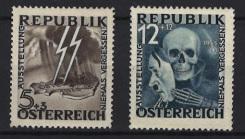 (*) - Österr. - BLITZ/TOTENKOPF nachgummiert, - Stamps and postcards