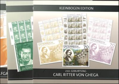 ** - Österr. - Partie EURO - NEUHEITEN meist in Marken - Editions - Mappen der Post, - Briefmarken und Ansichtskarten