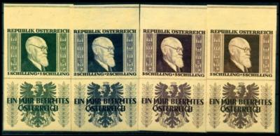 ** - Österreich 1946 Nr.780-83 B - Briefmarken und Ansichtskarten