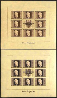 ** - Österreich 1946 Rennerblock - Stamps and postcards