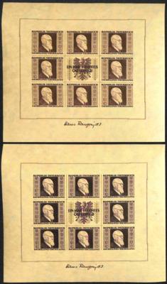 ** - Österreich 1946 Rennerblock - Stamps and postcards