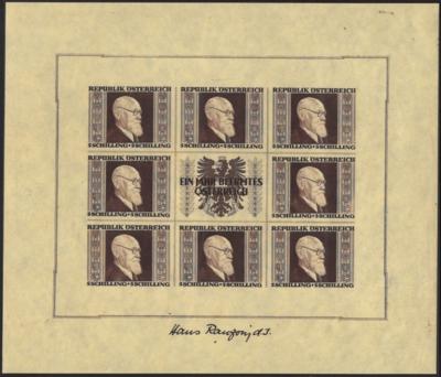 ** - Sammlung Österr. 1945/1970 u.a. mit - Briefmarken und Ansichtskarten