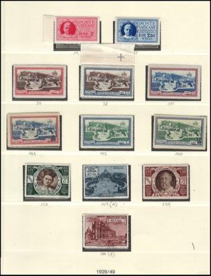 ** - Saubere nahezu komol. Sammlung Vatikan incl. Juristen, - Stamps and postcards