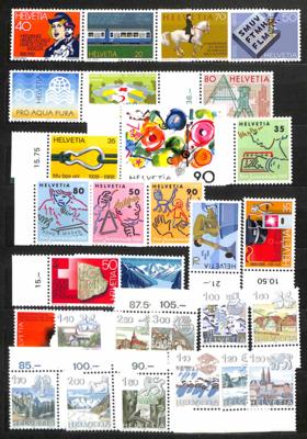 ** - Schweiz Partie 1964/89 Frankaturware - Briefmarken und Ansichtskarten