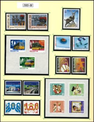 ** - Schweiz Sammlung 1988-2006 komplett - Známky a pohlednice