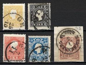 gestempelt/Briefstück - Österr. Nr. 10 II, - Stamps and postcards