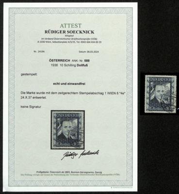 gestempelt - Österr. - 10S DOLLFUSS - Briefmarken und Ansichtskarten