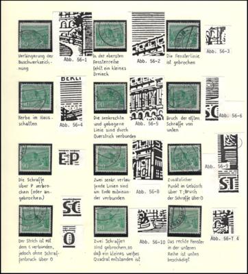 gestempelt/Poststück - Berlin - Spezialsammlg. d. Plattenfehler - Briefmarken und Ansichtskarten