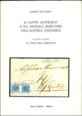 Literatur: Umberto del Bianco: Il Lloyd Austriaco egli Annuli Marittimi del' Austria - Ungleria", - Známky a pohlednice