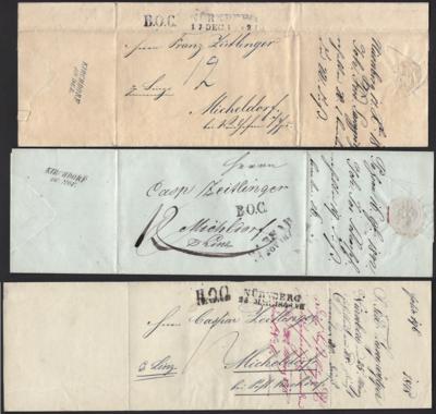 Poststück - Bayern - vorphil. Briefe - PASSAU 16. Nov. 1842 B. O. C., - Briefmarken und Ansichtskarten