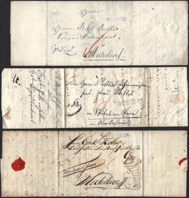 Poststück - Bayern - vorphil. Briefe u. and. Briefe ohne Marken ab 1860u.a. 1897 DE MUNIC (Feuser Nr. 2333-3), - Briefmarken und Ansichtskarten