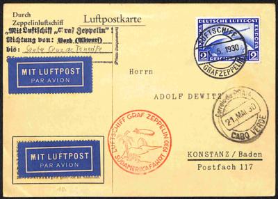 Poststück - Dt. Reich Zeppelin 1930 Südamerika-Fahrt - Stamps and postcards